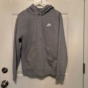 Plain Nike Hoodie, Gray, Small